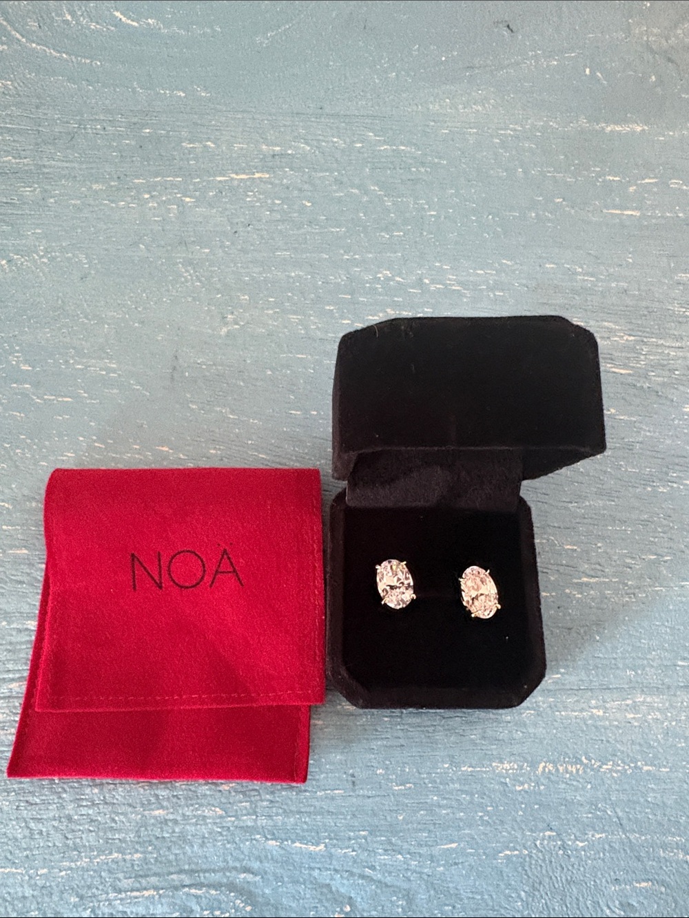 NOA 6 carat total weight CZ studs